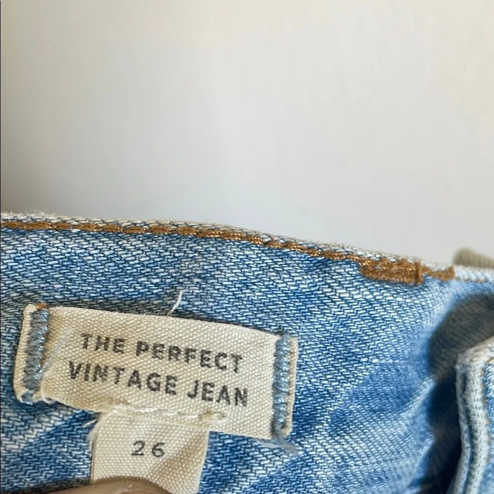 Madewell The Perfect Vintage Jean High Waisted Straight Tapered Slim Leg C2819